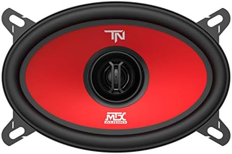 MTX Terminator46 Durável 40 watts RMS 4 x 6 polegadas 2 vias polipropileno alto -falantes de carro com cesta de aço durável e