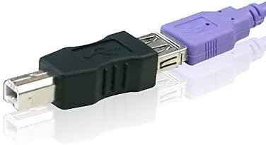 USB 2.0 TIPO A fêmea para USB 2.0 Tipo B Adaptador de extensão do fio da impressora masculina