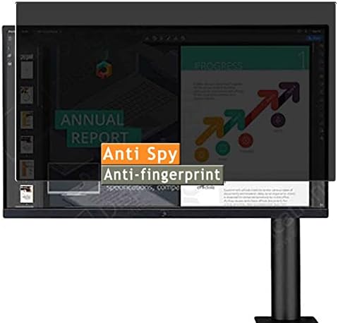 Protetor de tela de privacidade VAXSON, compatível com LG 34WN780 34 Monitor Anti -Spy Film Protectors Stick [não tempeado vidro]