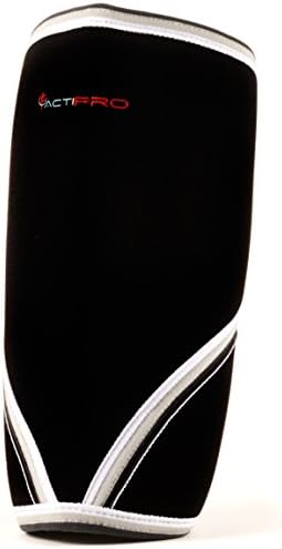 Brace de suporte do joelho Actipro - Neoprene de 7mm preto - compressão e suporte para levantamento de peso, levantamento de