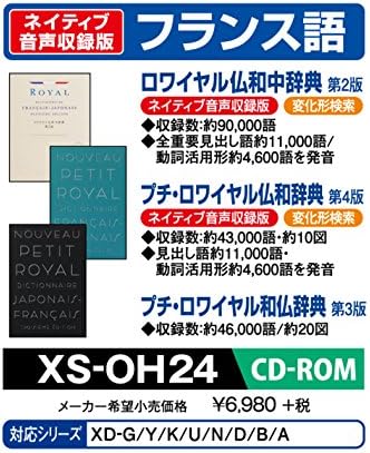 Casio Dicionário Eletrônico Conteúdo Adicional Versão de CD-ROM de Royal Our Japanese in Dictionary Petit Royal Buddha Sum Dictionary