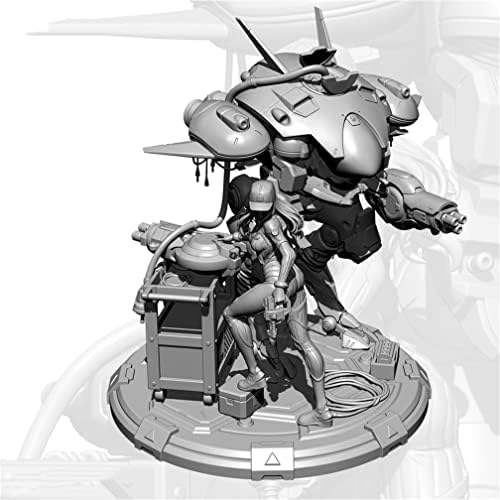 1/24 Soldado de caracteres de resina Modelo de ficção científica mecha fêmea resina guerreira kit miniatura // ij5-71