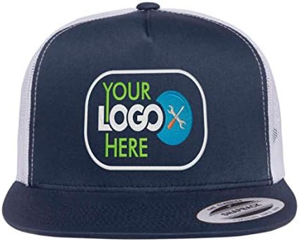 Seu logotipo bordado no Yupoong 6006 Flatbill Trucker Snapback Hat Logipo personalizado