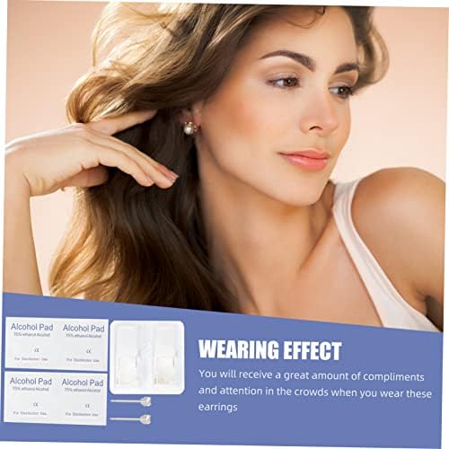 Esparafuado 4 pares Piercer de orelha Judeu Judeu Definir mulheres Earings Ferramentas Conjunto de ferramentas Piercing Kits