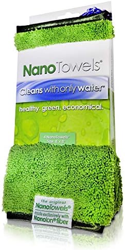 Toalhas Nano - tecido ecológico incrível que limpa praticamente qualquer superfície com apenas água. Não há mais toalhas de papel