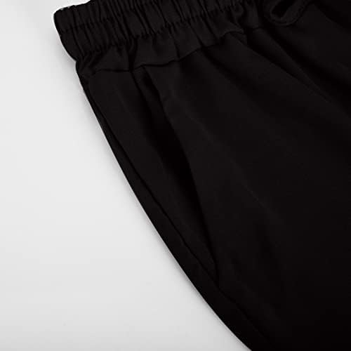 Calças de linho de algodão para mulheres, 2023 calças casuais da moda desenhando calças de perna larga da cintura larga de pernas largas