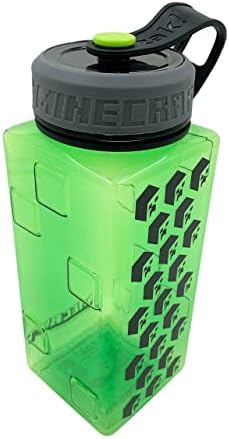 Minecraft Tritan Gaming Water Bottle | Unissex | Durável | Portátil | Prova de derramamento | Crianças | Adultos | Escola