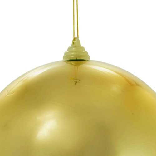 Ornamentos de bola de ouro brilhantes - decorações de árvores de Natal penduradas - bolas de plástico à prova de quebra - qualidade comercial externa interna