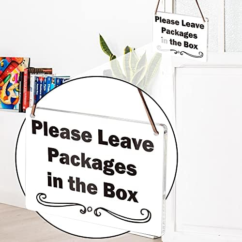 Deixe pacotes na placa de caixa usada para externo, casa, escritório, casa, ideal para escritórios, tratamento de spa, escritórios
