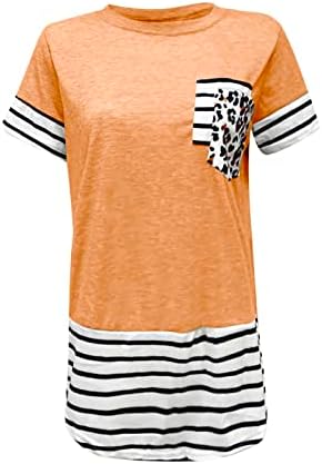 Crew pescoço renda de algodão com estampa de impressão gráfica camisa superior para mulheres sexy tee listrado verão outono meninas adolescentes 4g