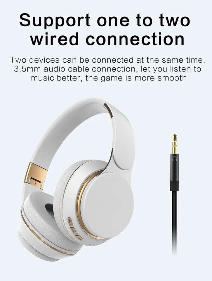 Fones de ouvido sem fio Bluetooth 5.0 para Blu G90 sem fio sobre o ouvido Bluetooth Folding Headphones Hi -Fi Bass dinâmico