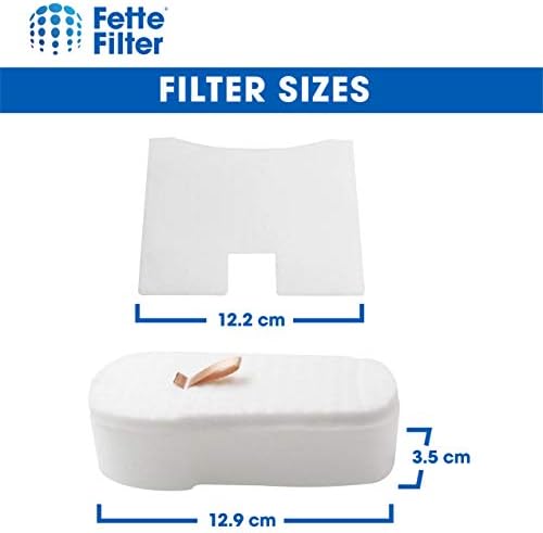 Filtro Fette - Kit de filtro de 6 pacote Compatível com vácuo de tubarão e vácuo Ultralight HZ2000, HZ2002, HZ251, HH200, HH202, HZ602 PARTE # XPMFHZ2000 & XFFKHZ2000