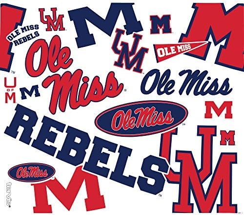 Tervis NCAA Mississippi Old Miss Rebels em toda a garrafa de água, 24 onças, Limpa