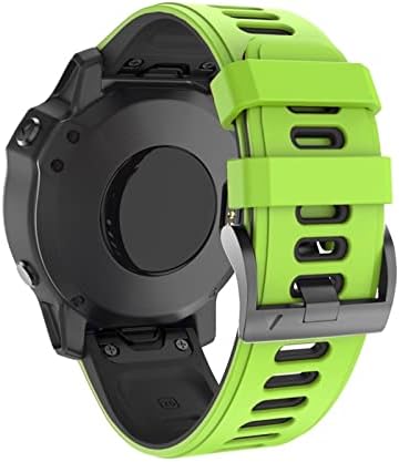 Houcy 22 26mm Strapa de banda de vigilância rápida para Garmin Fenix ​​6x Pro Watch Silicone EasyFit Wrist Band para Fenix