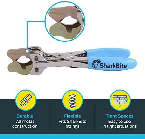 Sharkbite de 3/8 de polegada a 1 polegada Pro Push para conectar a ferramenta de desconexão, tubo pex, cobre, cpvc, PE-rt, hdpe, prod3810