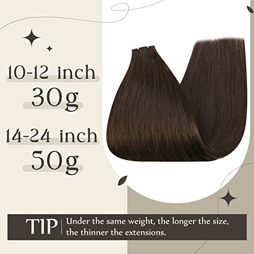 Fita de balayage completa em cabelo e fita marrom em cabelos 100 grama