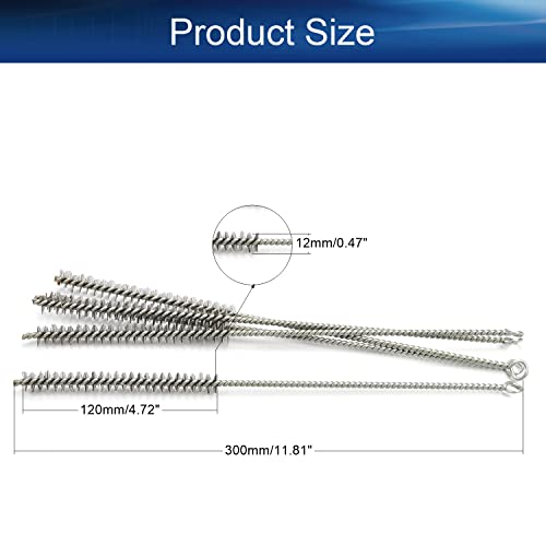 Pincel de limpeza de tubo de arame de aço Bettomshin 0,47 diâmetro 12 5pcs