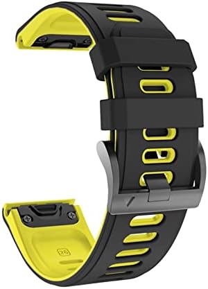 Irjfp 22 26mm de faixa de relógio de ajuste rápido para Garmin Fenix ​​6x Pro Watch Silicone EasyFit Band para Fenix