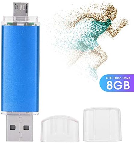Unidade flash USB, 2 em 1 USB 2.0 Flash Drive U Disco, alta capacidade de armazenamento de dados Stick Stick para Win, OS X, Android