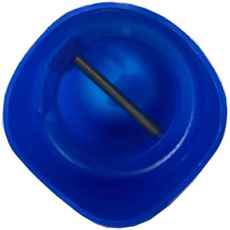 MSSViging Grandes tampas de pólo de gabinete de trampolim com parafusos de parafusos, ajustados apenas para pólo de 1,5 polegada de diâmetro, 6 peças, azul