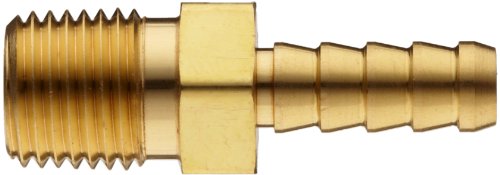 Parker 4-4 B2HF-B Brass farpado conector para cachimbo masculino 1/4 Hose Barb 1/4 NPT macho