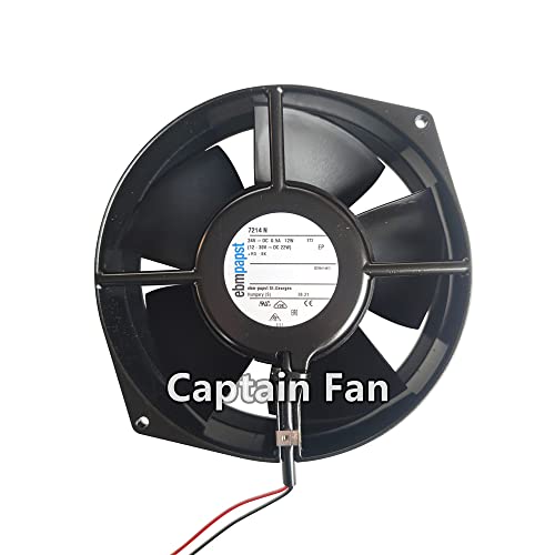 7214n EBM Papst Fan 24VDC 0,5A 172 * 150 * 55mm Fan de resfriamento axial de 2 fios