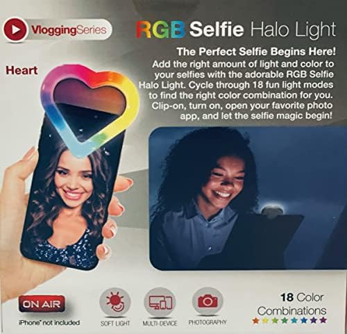 RGB LED Selfie Halo Heart