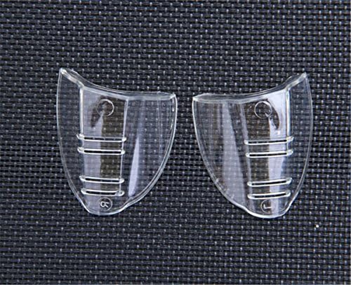 Wakaka 2 pares Segurança Olhos de olhos escudos laterais, deslize em escudo lateral transparente para óculos de segurança- ajustes pequenos a médios, flexíveis claros