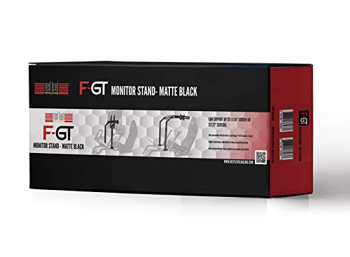 PRÓXIMO NÍVEL Racing F -GT Monitor Stand - Matte Black & Floor tapete