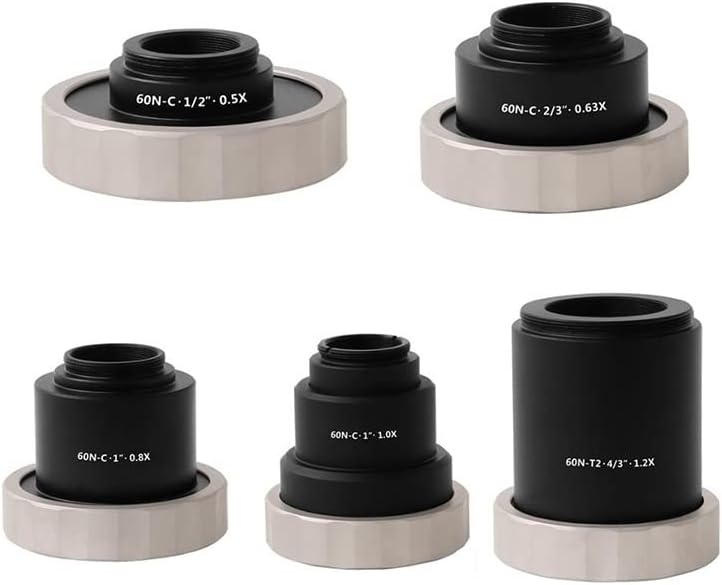 Acessórios para microscópio para adultos crianças 0,5x 0,63x 0,8x 1x 1x 1x adaptador de câmera Adaptador de TV Microscopos