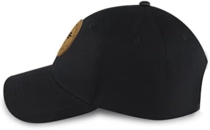 Chapéu de Alawing com emblema de logotipo de couro, tamanho do boné de beisebol Tamanho ajustável para exercícios de corrida
