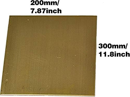 Yiwango Metal Placa de folha fina de folha de papel de cobre Placa de folha de metal 2 mmx 200 x 300mm Corte de cobre placa de