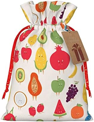 Sacos de presente de traços de natal Cartoon-Fruits-Avocado Presents Bacs de embrulho bolsas de embrulho de embrulho