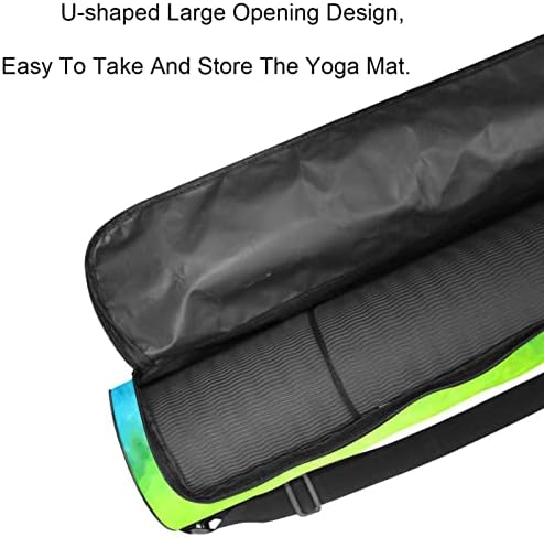 Bolsa de transportadora de tapete de ioga arco -íris com alça de ombro de ioga bolsa de ginástica bolsa de praia