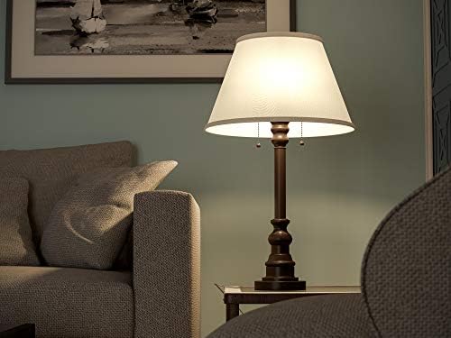 Kenroy Home 30437Brz Spyglass Table Lamp com acabamento de bronze, estilo clássico, 30,5 Height, 17 Largura, 17 Profundidade