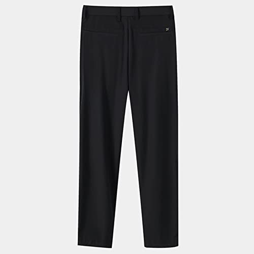 Men fino fino alongamento cônico Pant clássico clássico magro fit Comfort Suit de calça leve as calças de negócios de conforto leve