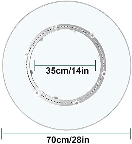 LIXFDJ Durável Lazy Susan Susan Turnatable Bandeja rotativa Placa de porção Large Mesa de jantar Pede central - 360 graus