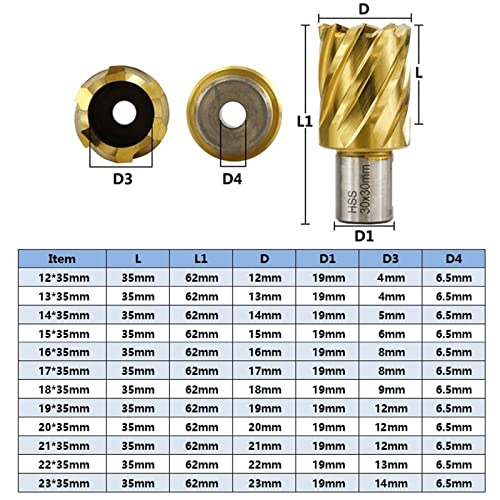 Broca oca bit bit drill broca bit weldon hank anular para corte de metal broca magnética bit 1pcs