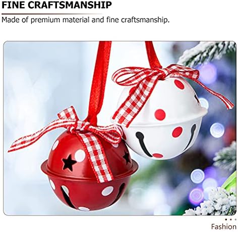 Abaodam 24pcs Creative Bell Shaped Pingents Decorações de Natal Iron Christmas Decors Favor