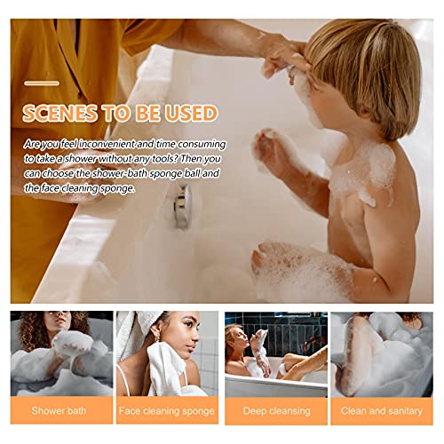 Frcolor Kids Bath Coisas de espuma esponja corporal, esponjas de banho de esponja de espuma para mulheres esfoliando esponjas de chuveiro para mulheres esponjas de banheira espuma konjac esponja