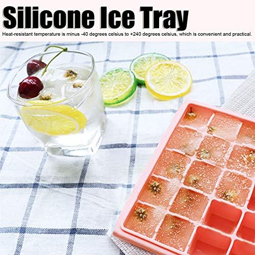 Cubos de gelo bandejas de moldes, bandeja de gelo resistente ao calor, com capas de silicone com alta