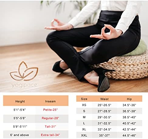 YogiPace, loops de cinto, calças de ioga de 25 /28/31 /34 femininas.