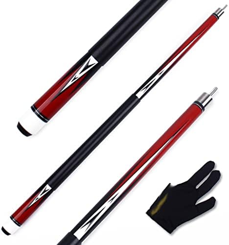 N/A Maple eixo Conector rápido 12 mm Dica 1/2 haste Billiards Billiard Billiard Billiard Cue com luvas