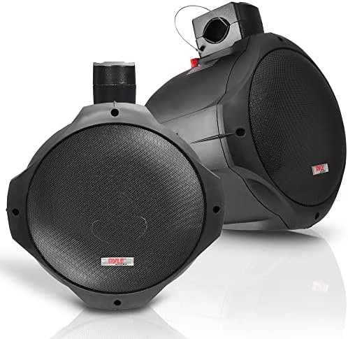 Pyle 6,5 polegadas de alto -falantes marítimos duplos -2 Way IP44 Sistema de som de áudio ao ar livre resistente ao interior e clima