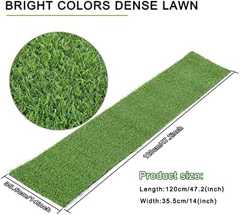 Zerenfy 2 Pack Green Grass Table Runner Fake Greenery Faux Artificial Garden Football Cogumelo Tea Golfe Birthday Party Decorations