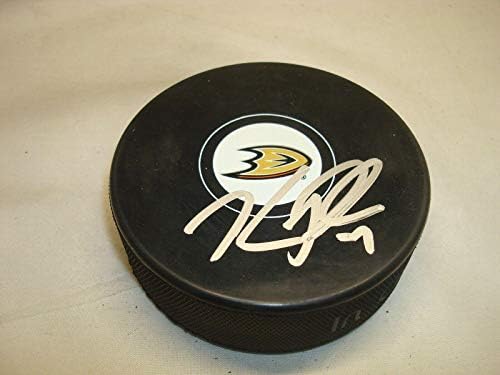 Kyle Palmieri assinou a Anaheim Ducks Hockey Puck autografado 1C - Pucks autografados da NHL