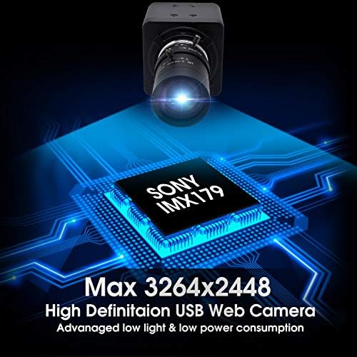 Câmera da web usb zoom svpro de 5-50mm lente varifocal de 8 megapixels câmera USB de alta definição com câmera UVC do sensor IMX179 para Windows Android Linux Mac Raspberry Pi, plug and play pc câmera pc câmera