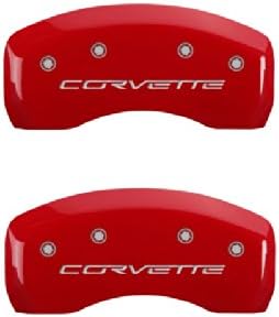 Capas de pinça MGP 13008SCV6RD CORVETTE C6 Tipo de pinça do tipo de pinça com acabamento em pó vermelho e caracteres