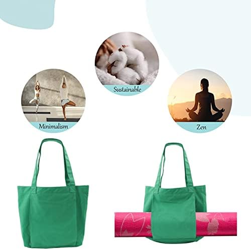 Dbylxmn Yoga Mat Bag grandes sacos de ioga e transportadoras Acessórias de ioga Bolsa de lona de algodão bolsa de ombro para organizadores