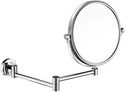 Larro Montado de parede de 8 polegadas Espelho montado na parede de dois lados, estendendo-se o espelho de maquiagem cosmética